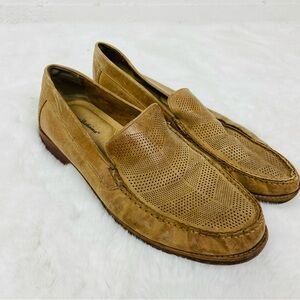 Tommy Bahama Tan Leather Slip-On Loafers size 10.5